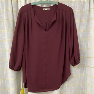 Burgundy Blouse size S